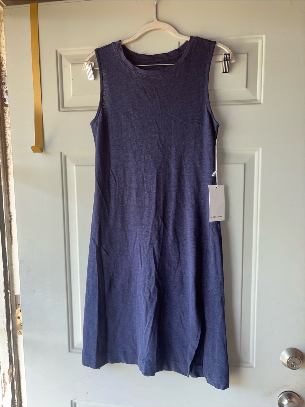 Dear John navy slub knit tank dress size XS